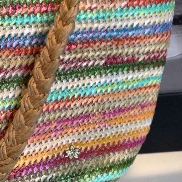 Cappelli Straworld Multicolor Straw Bag W/Braided Strap - Picture 5 of 10